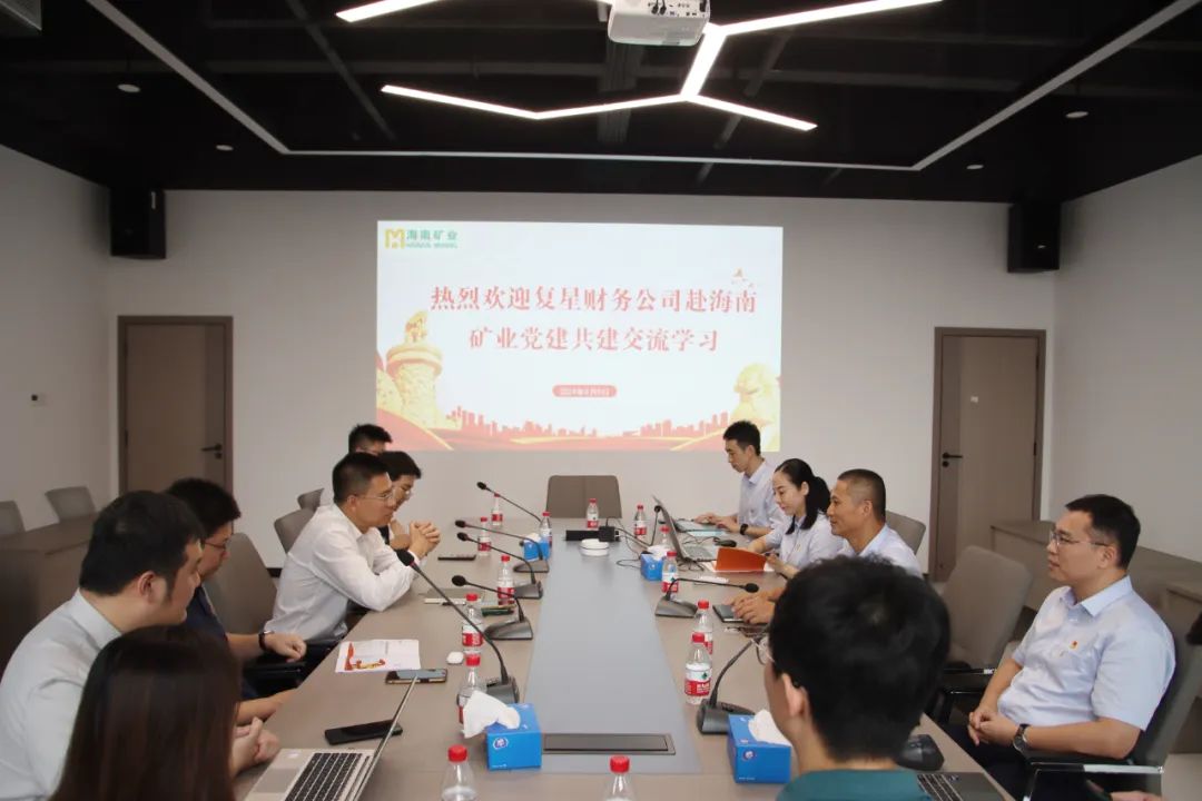 海南礦業(yè)與復(fù)星財務(wù)公司聯(lián)合開展黨建共建活動